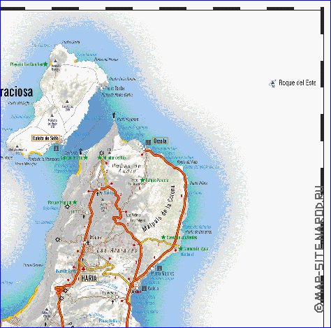 carte de Lanzarote