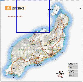 carte de Lanzarote