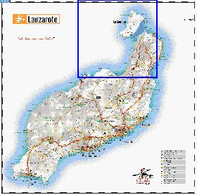 carte de Lanzarote