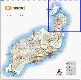 carte de Lanzarote