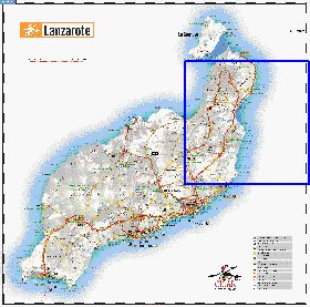 carte de Lanzarote