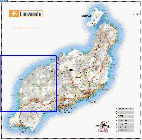 carte de Lanzarote