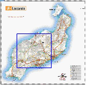 carte de Lanzarote