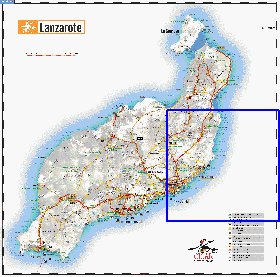 carte de Lanzarote