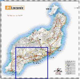 carte de Lanzarote