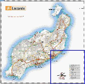 carte de Lanzarote