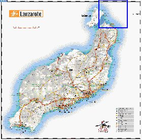 carte de Lanzarote