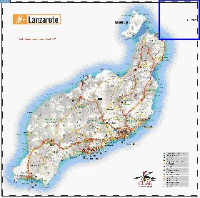 carte de Lanzarote