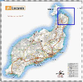 carte de Lanzarote