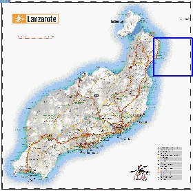 carte de Lanzarote