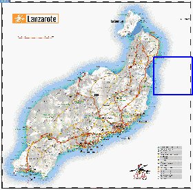 carte de Lanzarote