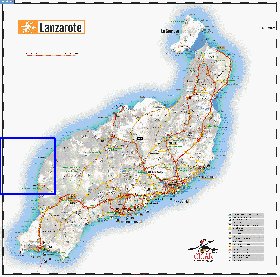 carte de Lanzarote