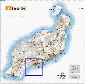 carte de Lanzarote