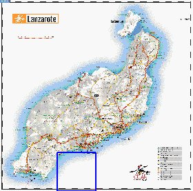 carte de Lanzarote