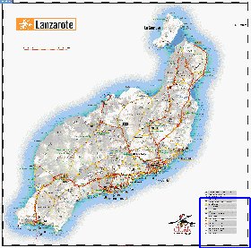 carte de Lanzarote