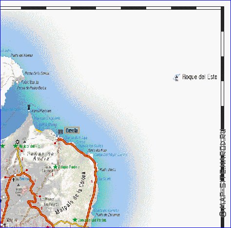 carte de Lanzarote