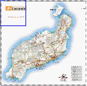 carte de Lanzarote