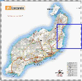 carte de Lanzarote