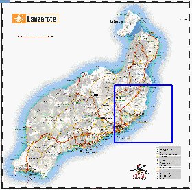 carte de Lanzarote