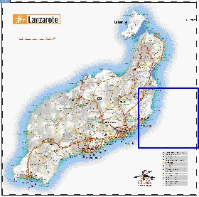 carte de Lanzarote