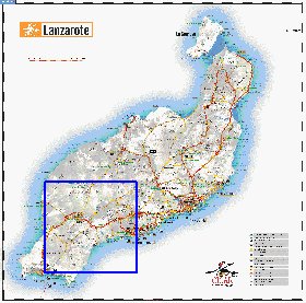 carte de Lanzarote