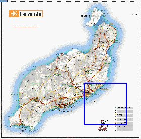 carte de Lanzarote