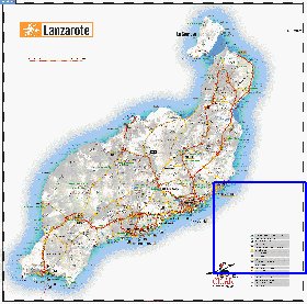 carte de Lanzarote