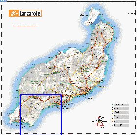 carte de Lanzarote