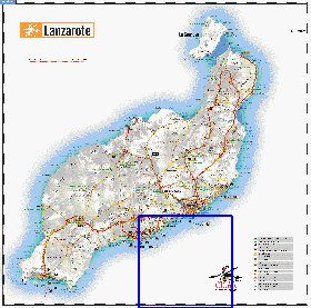 carte de Lanzarote