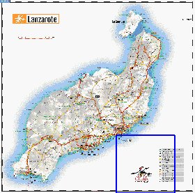 carte de Lanzarote