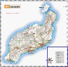 carte de Lanzarote