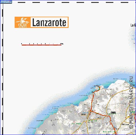 carte de Lanzarote