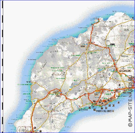 carte de Lanzarote