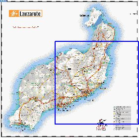 carte de Lanzarote