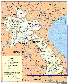 Administratives carte de Laos