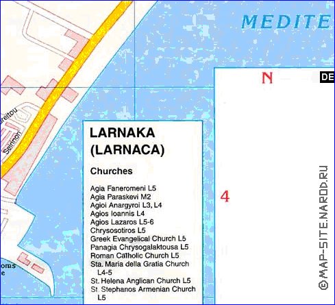 carte de Citium en anglais