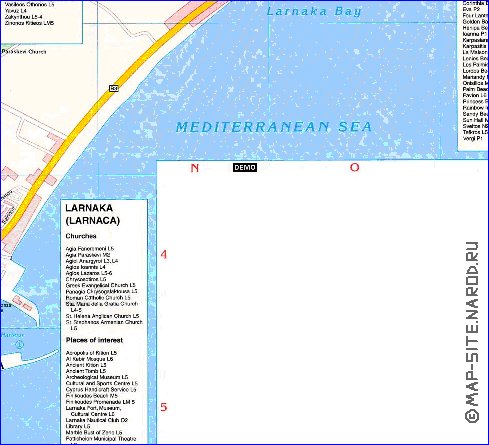 carte de Citium en anglais