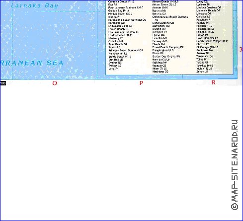 carte de Citium en anglais