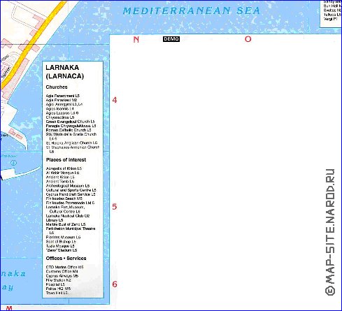 carte de Citium en anglais