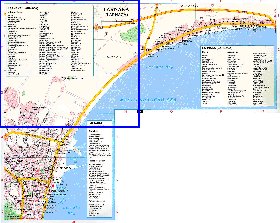 mapa de Larnaca em ingles