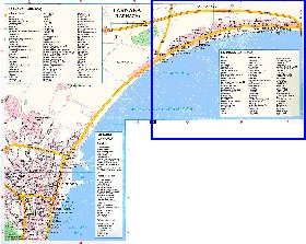 mapa de Larnaca em ingles