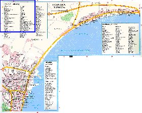 mapa de Larnaca em ingles