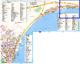 mapa de Larnaca em ingles