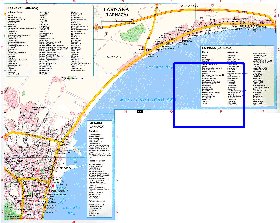 mapa de Larnaca em ingles