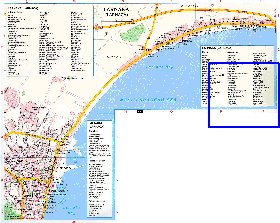 mapa de Larnaca em ingles