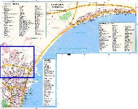 mapa de Larnaca em ingles