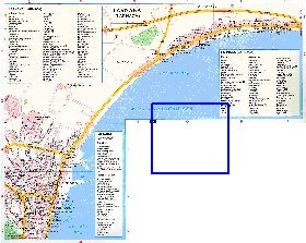 mapa de Larnaca em ingles