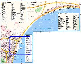 mapa de Larnaca em ingles