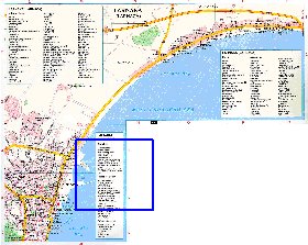 mapa de Larnaca em ingles