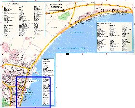 mapa de Larnaca em ingles